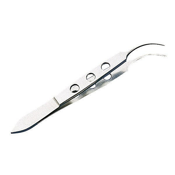 Bishop-Harman gebogen tang zonder klauwen 90mm RVS
