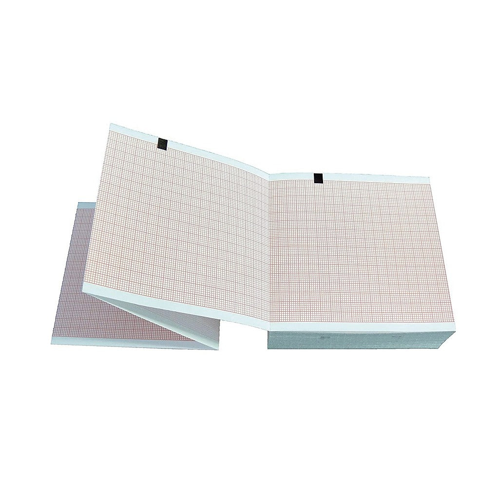 Papier ECG Shiller STD 60g 400 feuilles 90 x 90 mm - Lot de 5