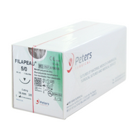 Peters Filapeau hechtdraad - Niet-absorbeerbaar - 5/0 draad 1mm L16mm /12