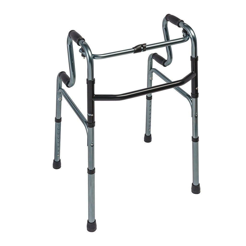 Opvouwbare rollator met 4 handgrepen