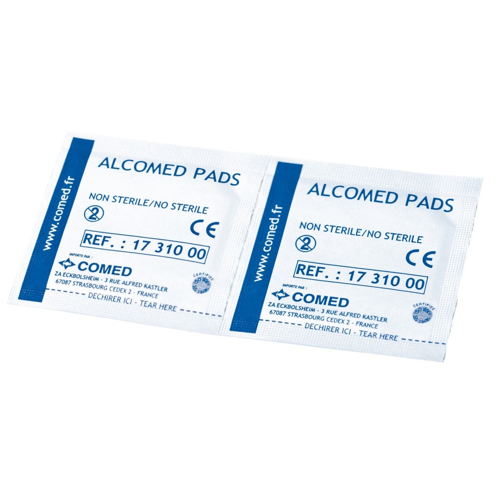 70° alcoholdoekjes/kompressen - 2 dozen van 100 - 60x34mm - Alcomed
