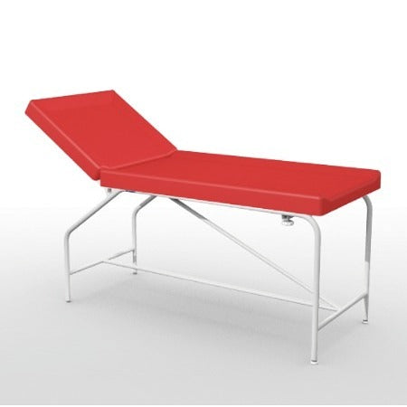 Cordoba vaste bank - hoogte 82 cm met 75 cm gestoffeerde bekleding, epoxy frame en glijders