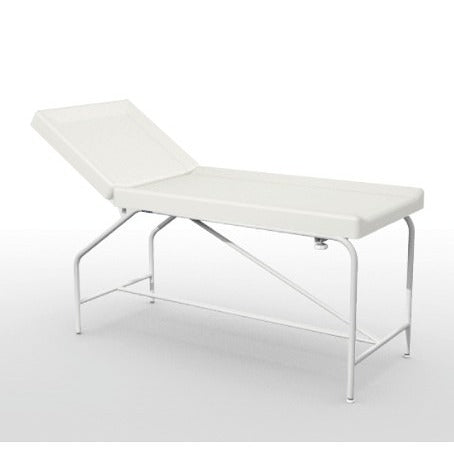 Cordoba vaste bank - hoogte 82 cm met 75 cm gestoffeerde bekleding, epoxy frame en glijders