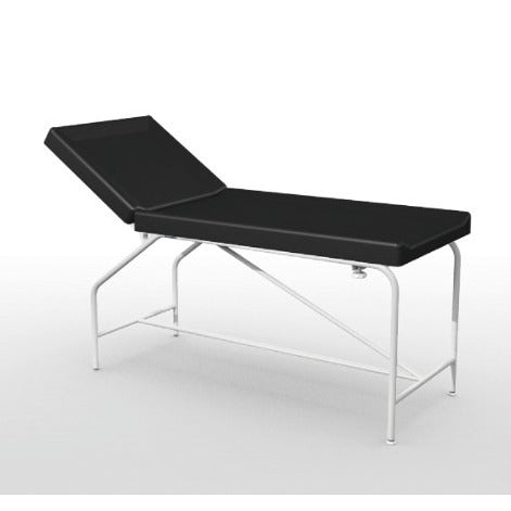 Cordoba vaste bank - hoogte 82 cm met 75 cm gestoffeerde bekleding, epoxy frame en glijders
