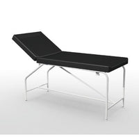 Cordoba vaste bank - hoogte 82 cm met 75 cm gestoffeerde bekleding, epoxy frame en glijders