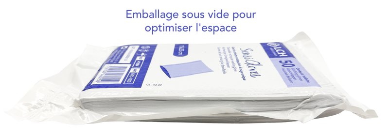 Gants de toilette non tissé Sensigloves - Boîte de 50