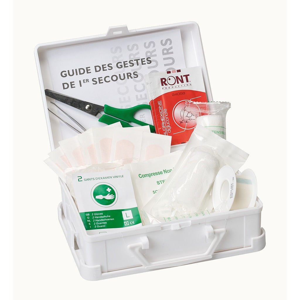 Kleine eco-EHBO-doos met muurbevestiging