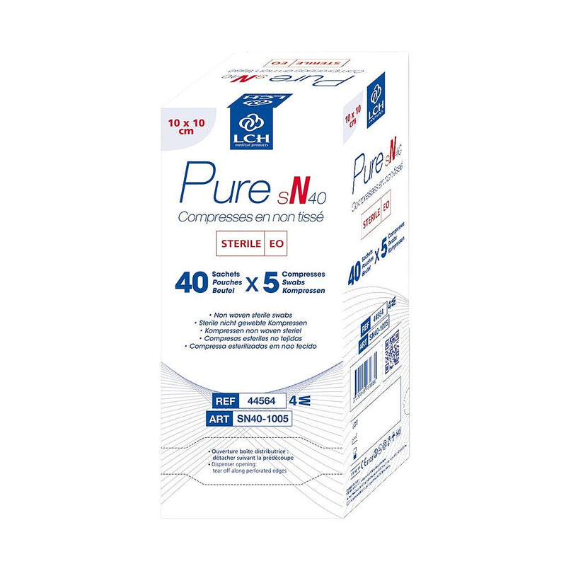 Steriele non-woven compressen 40g LCH - 10x10cm