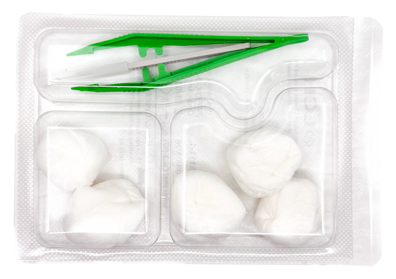 Set d’ablation de suture avec bistouri coupe-fils et pince anatomique – Carton de 5 sets