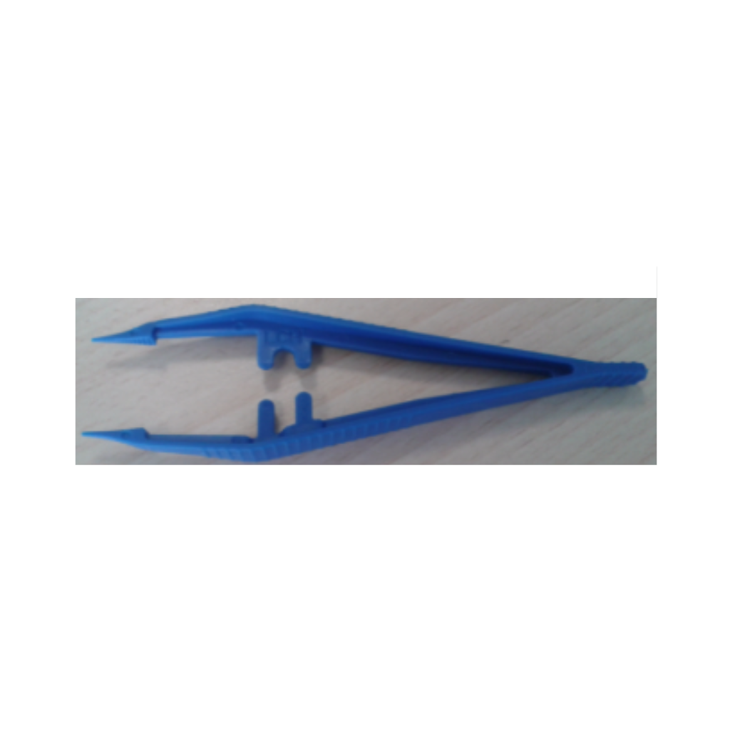 130 mm blauwe anatomische pincet met fijne bekken