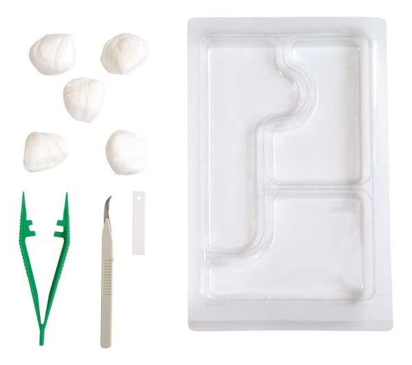 Hechtverwijderingsset - Mini-scalpel - Doos met 65 sets
