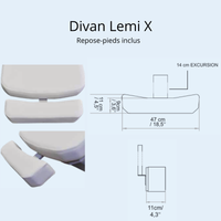 Divan d'examen électrique 4 moteurs LEMI X