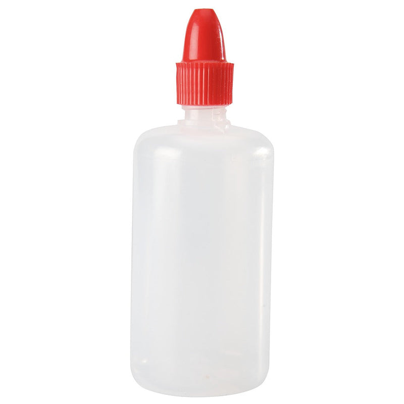Plastic flessen met rode dop