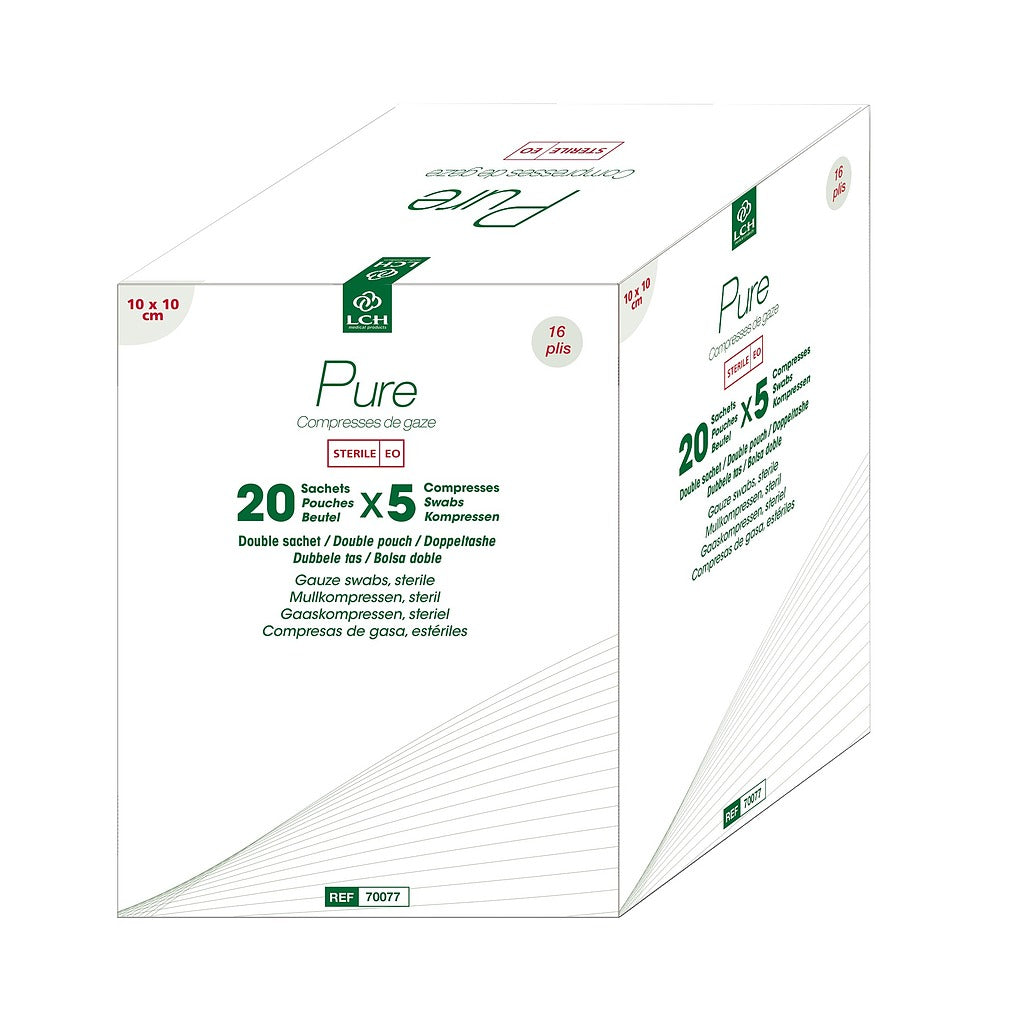 Compresses de gaze stériles LCH - Double emballage