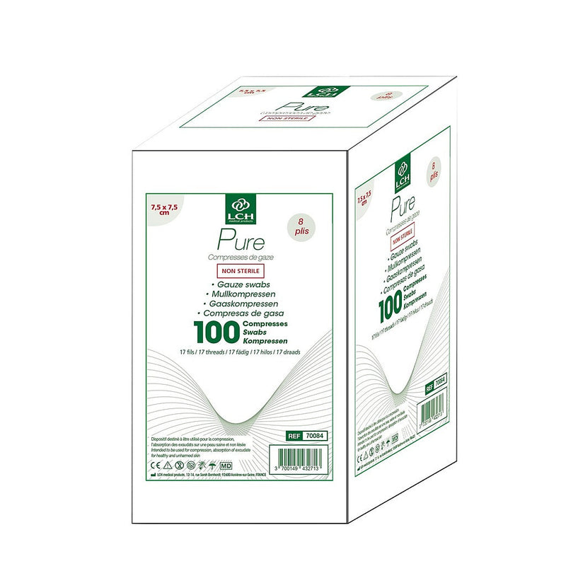 Compresse de gaze non stérile - Paquet de 100 - LCH