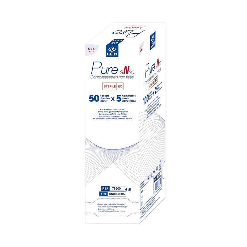 Steriele non-woven kompressen 30g LCH - 5x5cm