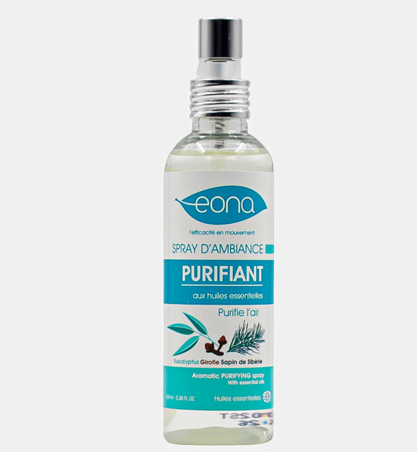 Biologische zuiverende spray met essentiële oliën