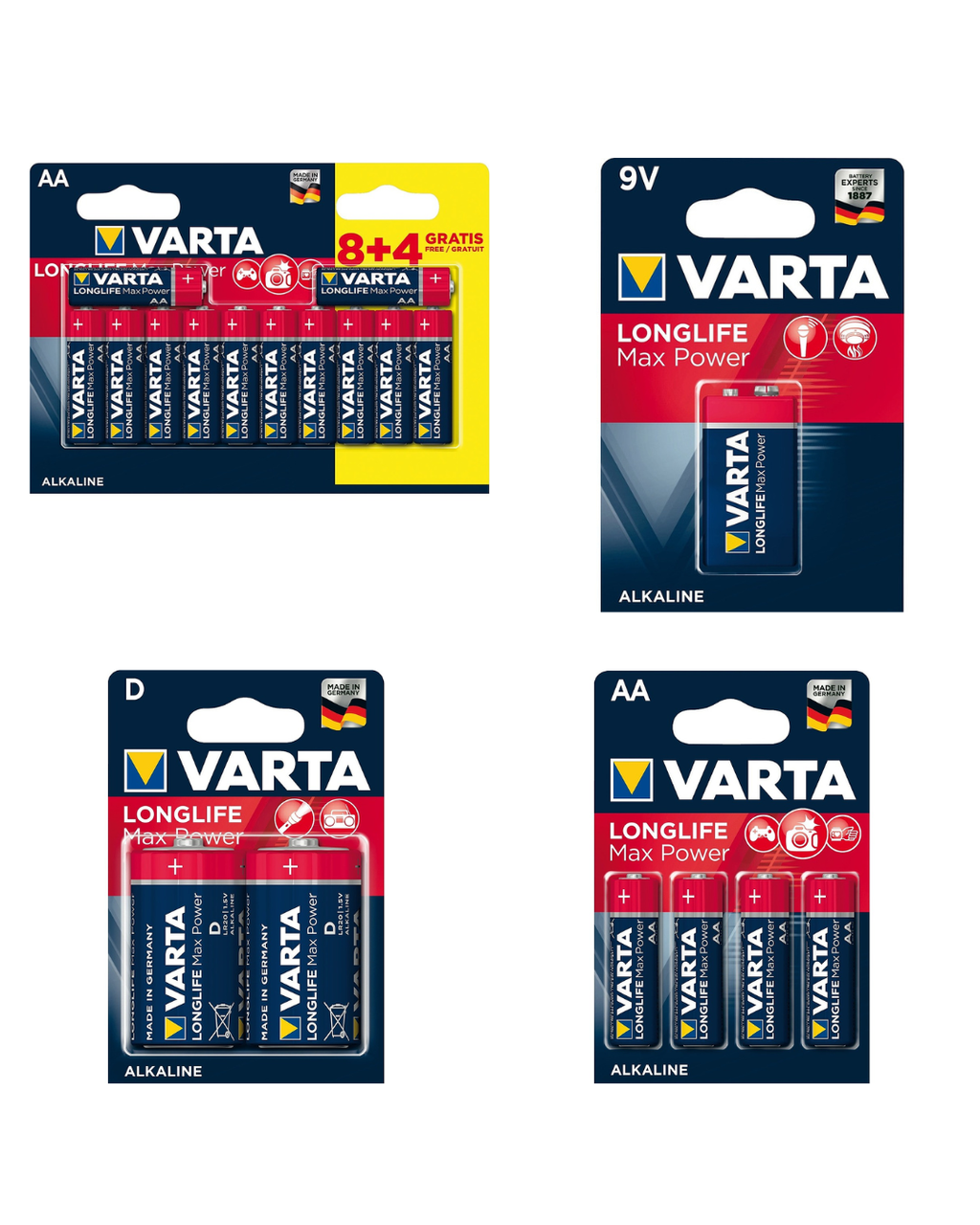 Varta Longlife-batterijen