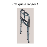 Opvouwbare rollator met 4 handgrepen