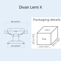 Divan d'examen électrique 4 moteurs LEMI X