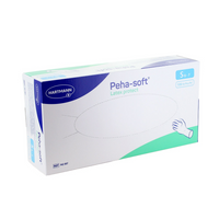 Peha Soft Protect poedervrije latex onderzoekshandschoen