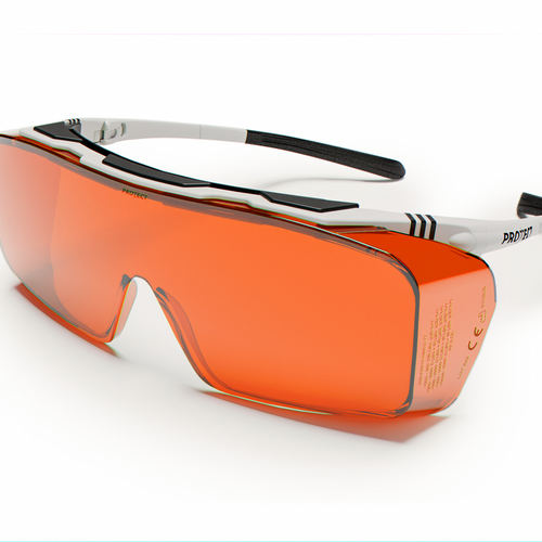 Lunette de protection laser praticien ONTOR K0277 YAG ARGON Orange