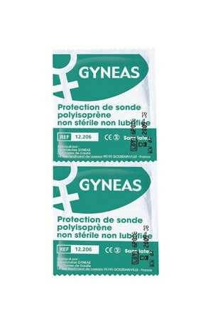 Niet-gesmeerde polyisopreen Gyneas-sondebescherming - Doos met 72 eenheden
