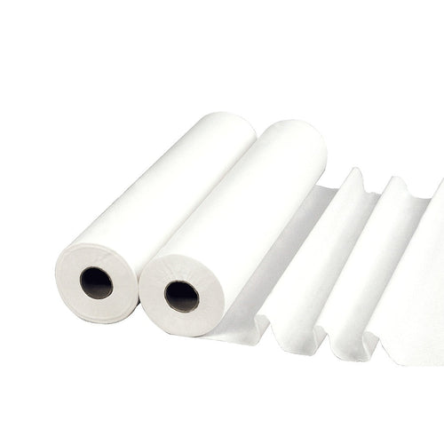 Glad gewatteerd onderzoekslaken - 50 x 38 cm - Doos met 6 rollen