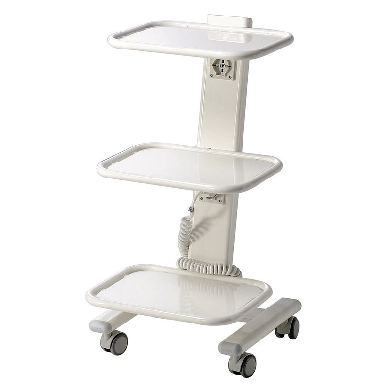 Trolley met 3 planken - met 2 universele stopcontacten