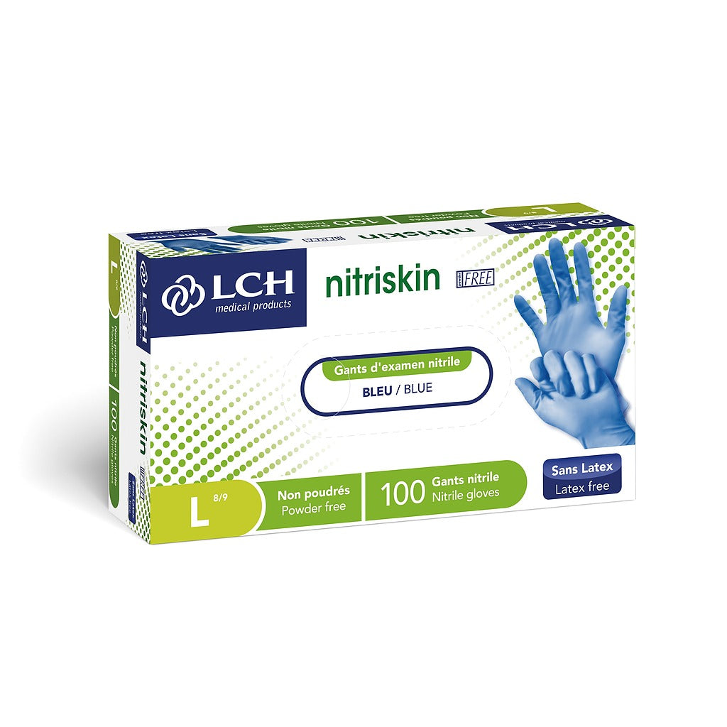Nitriskin Free poedervrije nitrilhandschoenen - Blauw