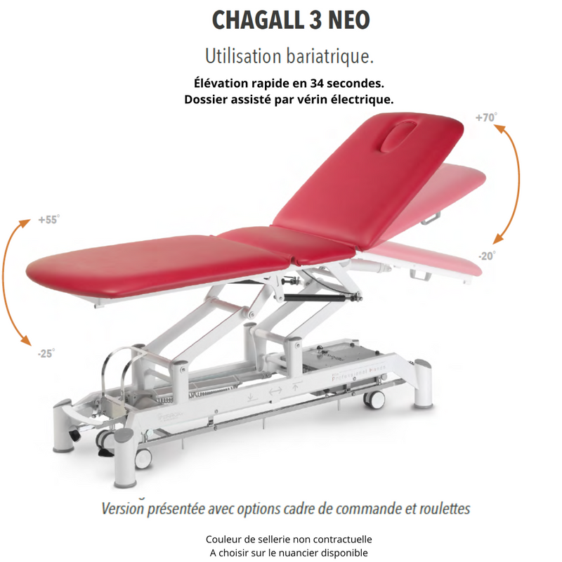 CHAGALL NEO 3-delige massagetafel