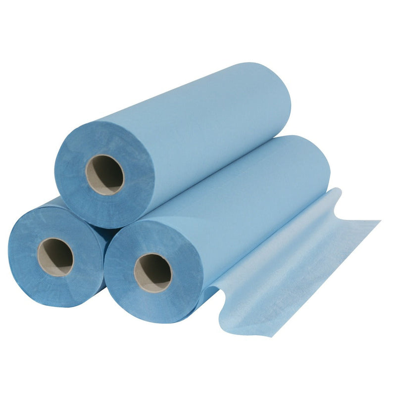 Blauw gelamineerd onderzoeksblad - 50 x 38 cm of 50 x 114 cm - Doos met 6 rollen