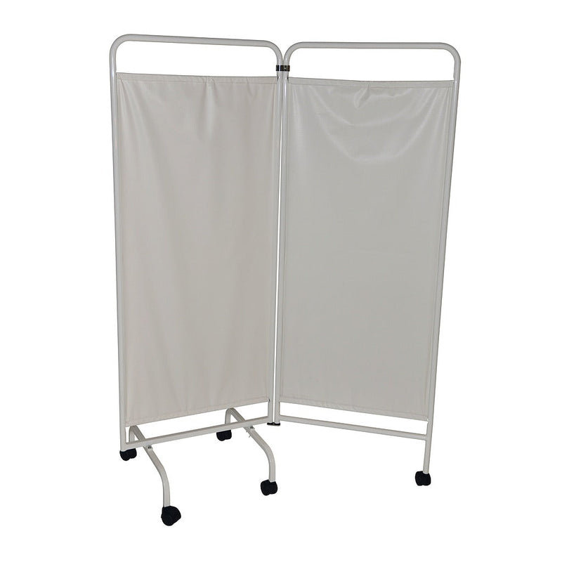 Epoxy scherm 2 panelen op wielen