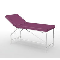 Cordoba vaste bank - hoogte 82 cm met 75 cm gestoffeerde bekleding, epoxy frame en glijders