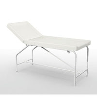 Cordoba vaste bank - hoogte 82 cm met 75 cm gestoffeerde bekleding, epoxy frame en glijders