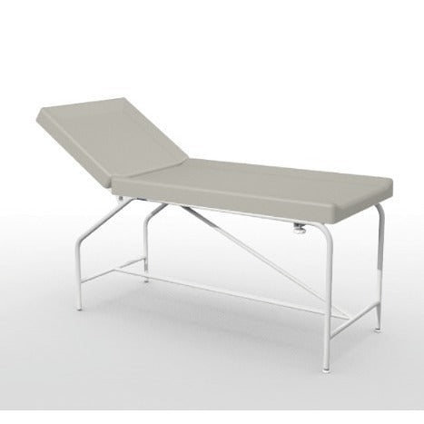 Cordoba vaste bank - hoogte 82 cm met 75 cm gestoffeerde bekleding, epoxy frame en glijders