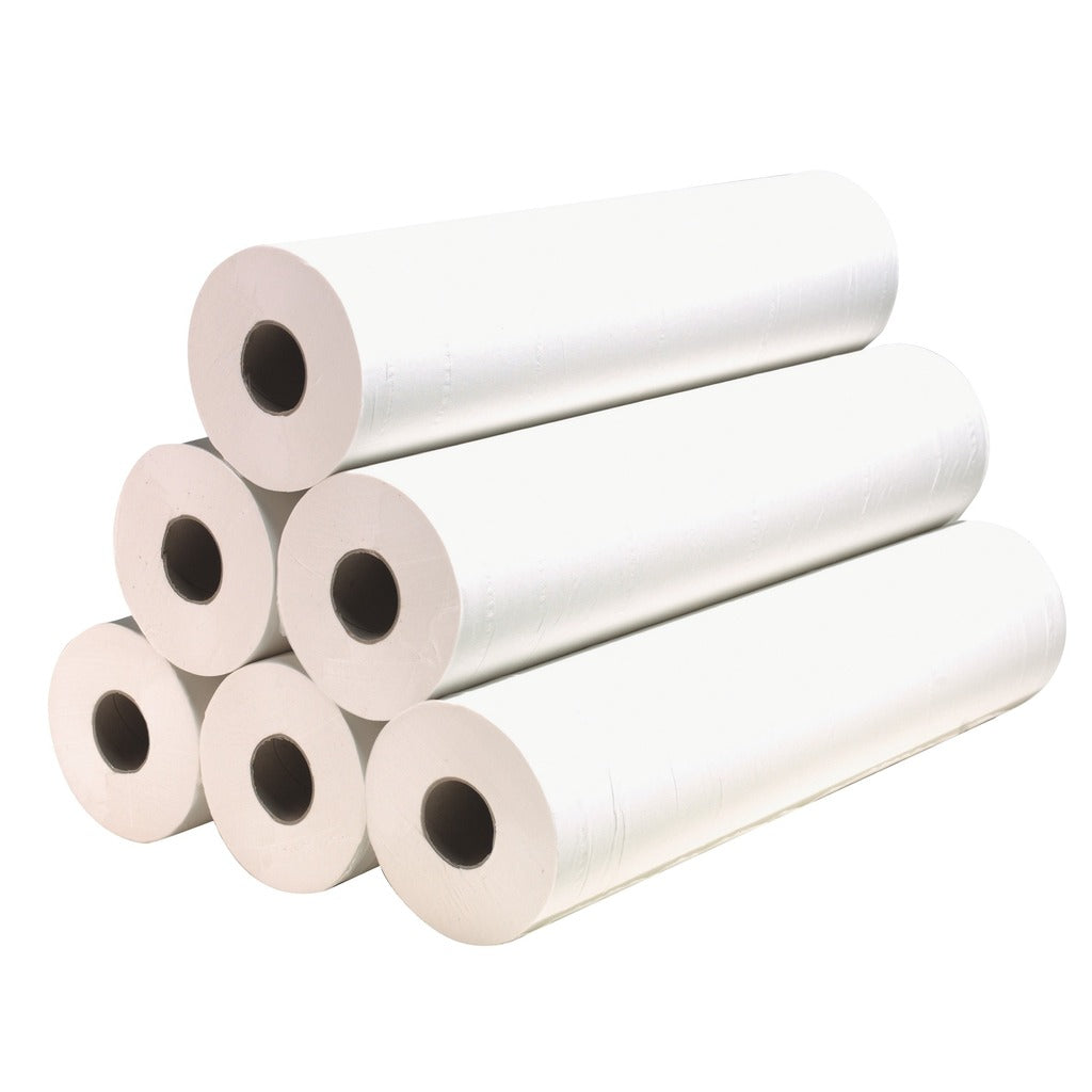 Glad gewatteerd onderzoekslaken - 50 x 38 cm - Doos met 12 rollen