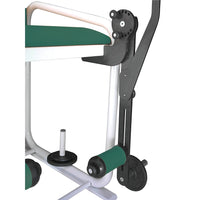 Q-BENCH quadriceps stoel met 20 kilo laadplaten
