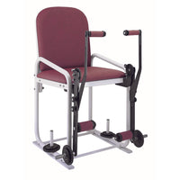 Q-BENCH quadriceps stoel met 20 kilo laadplaten