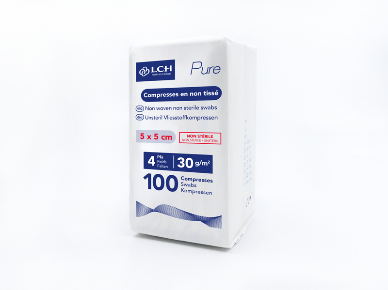 Niet-steriele non-woven kompressen PURE N30 - LCH - Doos van 100