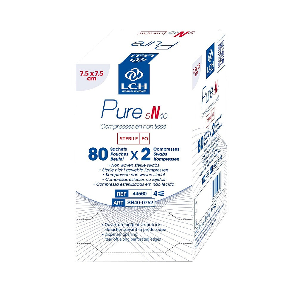 Steriele non-woven compressen 40g LCH - 10x10cm
