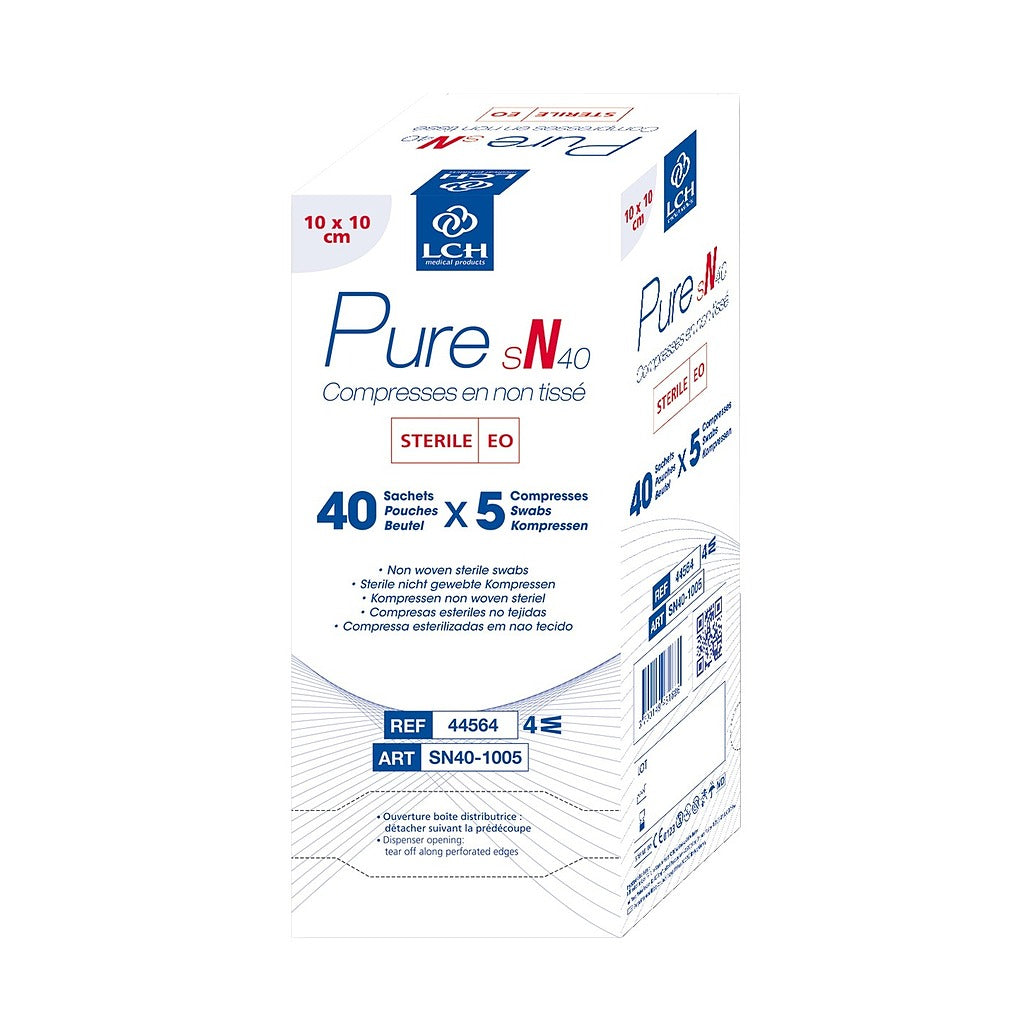 Steriele non-woven compressen 40g LCH - 10x10cm
