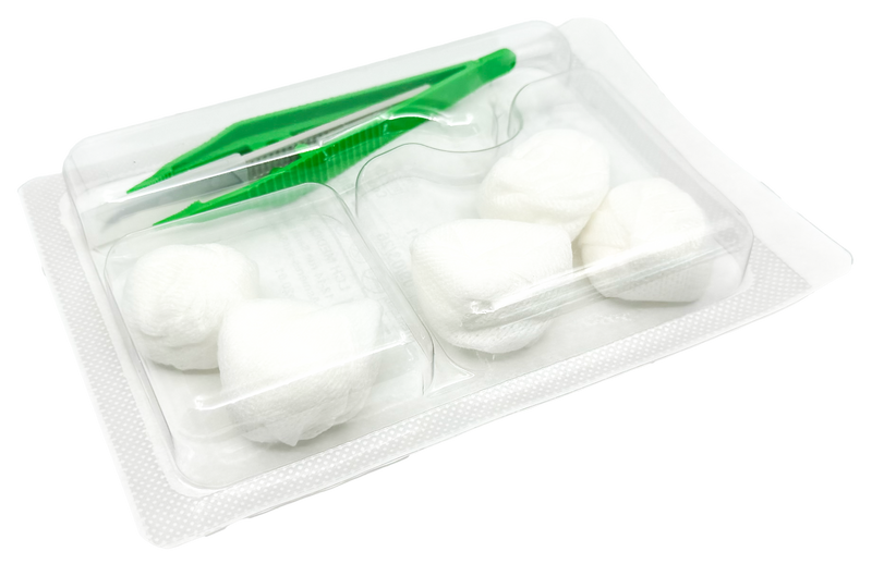 Set d’ablation de suture avec bistouri coupe-fils et pince anatomique – Carton de 5 sets