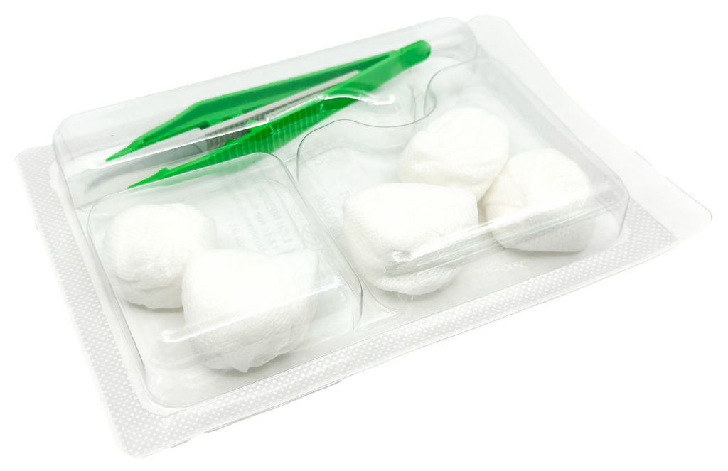 Set d’ablation de suture avec bistouri coupe-fils et pince anatomique – Carton de 5 sets