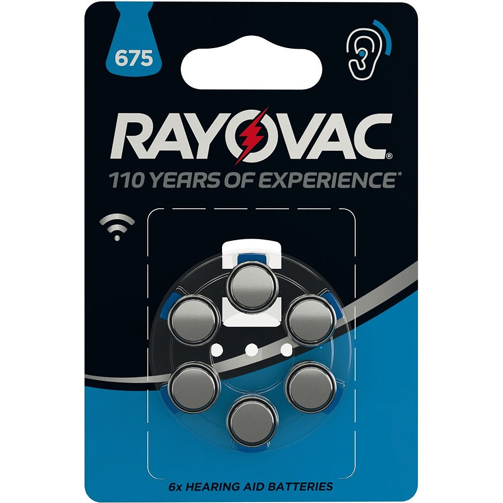 Rayovac 675 X6 hoortoestelbatterijen