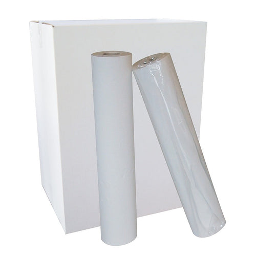 Wit gelijmd onderzoeksblad met reliëf 39 x 35 cm - 9 rollen