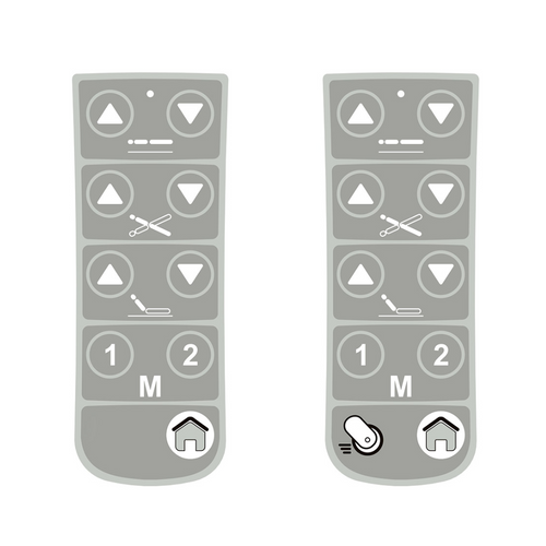 Draadloze handsfree bediening voor iQuest- en iDuolys-banken zonder intrekbare wielen.