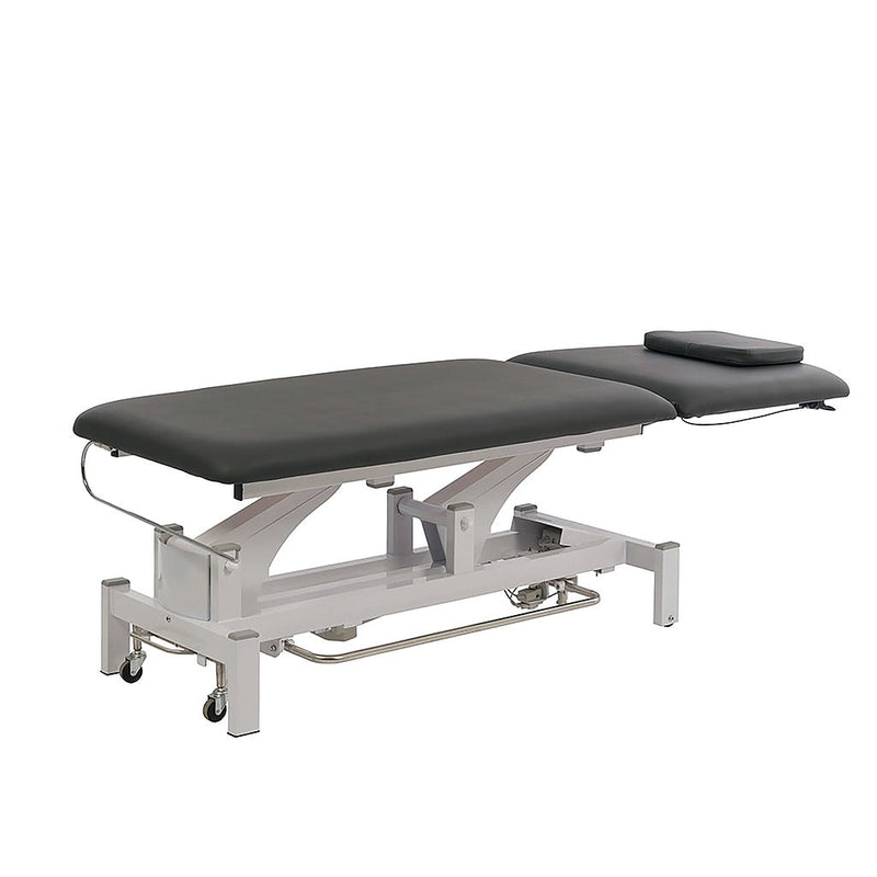 Torac 2-delige schuine massagetafel met zwenkwielen