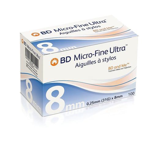 BD Micro-Fijne Naald voor Insulinepen - 8mm/31G - x100