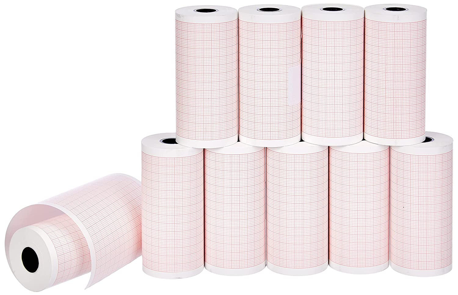 Papier ECG quadrillé 210 mm x 20 m - 5 rouleaux